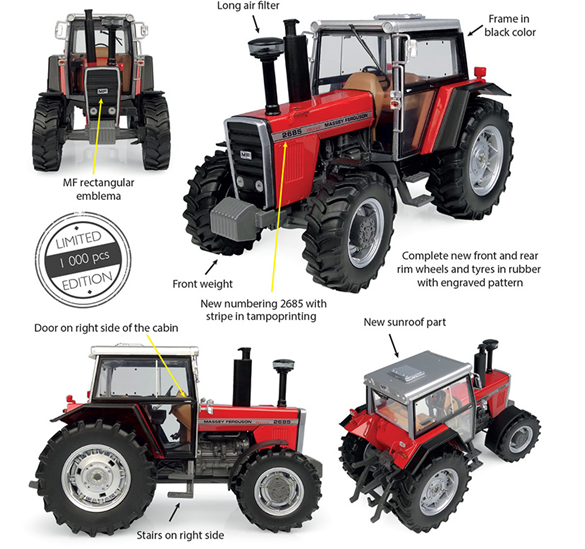 Massey Ferguson 2685 Limited Edition 1000 stuks - 1:32